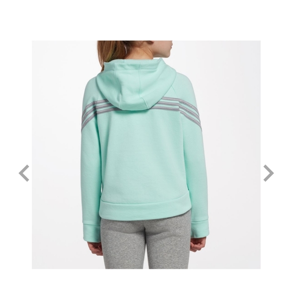 Girls Fleece 3 - Stripe Hoodie - Picture 3 of 4
